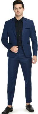TRULYFEB Single Breasted Solid Men Suit