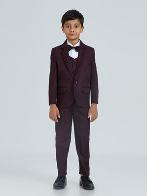 PROVOGUE 5 Pcs Suit Set Solid Boys Suit