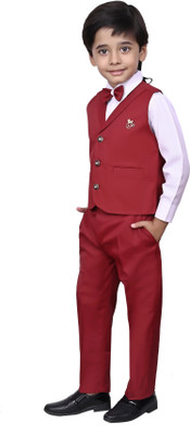 VALUE CREATION 3 Piece Suit Set Solid Boys Suit