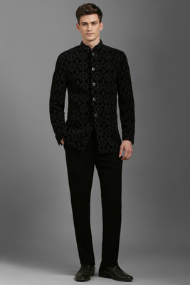LOUIS PHILIPPE Two Piece Suit Self Design Men Suit