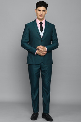Allen Solly Single Breasted - 2 button Solid Men Suit