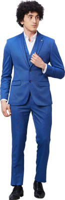 PARK AVENUE 3PC NOTCH REV W/C BASIC TRSR - S.SLIM FT Self Design Men Suit