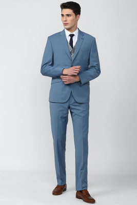 VAN HEUSEN Single Breasted - 2 button Self Design Men Suit