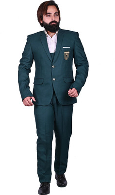 Diamond Style 3 Piece Suit Solid Men Suit
