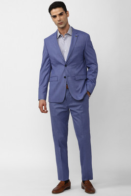 PETER ENGLAND Single Breasted - 2 button Solid Men Suit