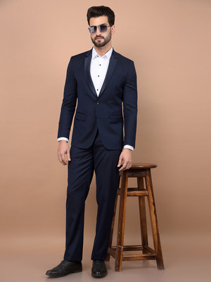 CRIMSOUNE CLUB 2 Pieces Suit Solid Men Suit