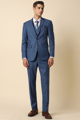 Allen Solly Single Breasted - 2 button Solid Men Suit
