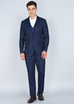 Peter Engalnd Tuxedo Style Geometric Print Men Suit