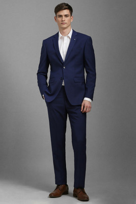 LOUIS PHILIPPE Two Piece Suit Solid Men Suit