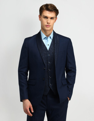 ARROW 3-piece Self Design Men Suit