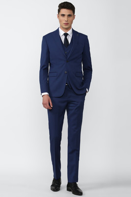 PETER ENGLAND Single Breasted - 2 button Solid Men Suit