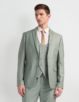 ARROW 3 Piece Solid Men Suit