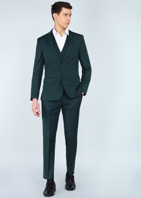 PARK AVENUE 3 PCS SB2 BTN NOTCH CLR SUIT - SLM FIT Checkered Men Suit