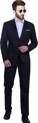 HUMJOLI MENS WEAR Slim Fit Casual Single Breasted 2 Piece Solid Men Suit
