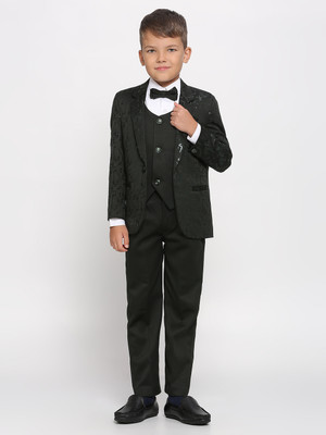 PROVOGUE 5 PCS SUIT SET Self Design Boys Suit