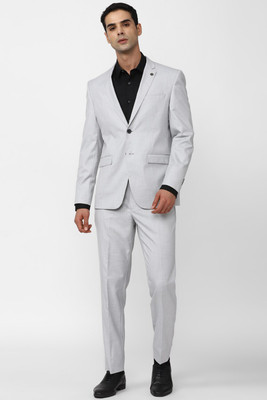 PETER ENGLAND Single Breasted - 2 button Solid Men Suit