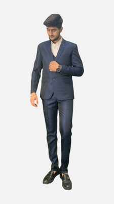 gargian master cut Single Breasted Solid Men Suit