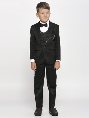 PROVOGUE 5 PCS SUIT SET Self Design Boys Suit