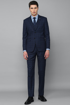 LOUIS PHILIPPE Single Breasted - 2 button Checkered Men Suit