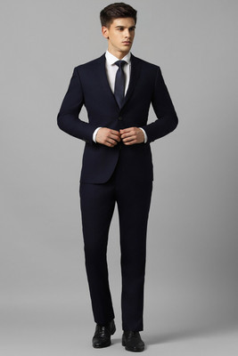 LOUIS PHILIPPE Single Breasted - 2 button Solid Men Suit