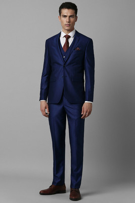 LOUIS PHILIPPE Single Breasted - 2 button Solid Men Suit