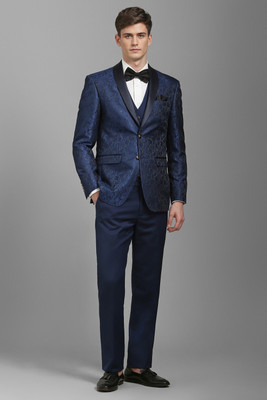 LOUIS PHILIPPE Three Piece Suit Printed Men Suit