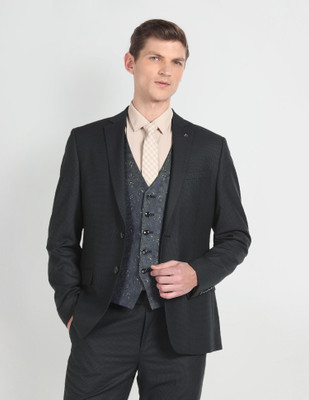 ARROW Reversible Waistcoat Three Piece Suit Self Design Men Suit