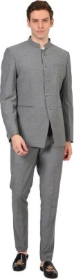 Mentoos Bandhgala Jodhpuri suits With Pant Single Breasted Solid Men Suit