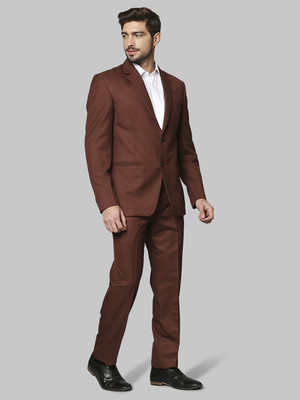 Raymond SB 2BTN NOTCH LPL SUIT-2PCS CNTP FIT Self Design Men Suit