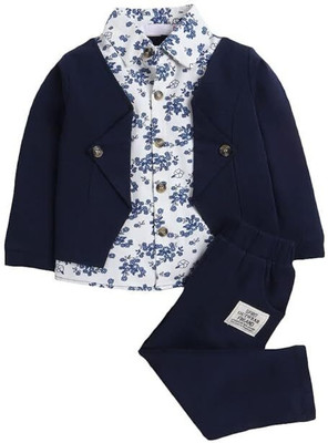 WEARBYRB Boys Casual Jacket Pant(BLUE)