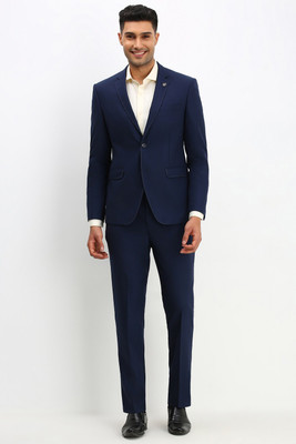 Allen Solly Two Piece Suit Solid Men Suit