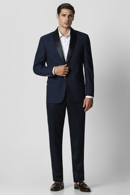 VAN HEUSEN Suit Self Design Men Suit