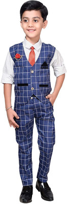 VALUE CREATION Boys Suite Checkered Boys Suit