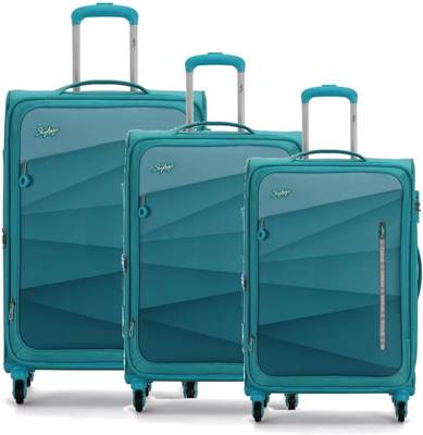 SKYBAGS Gradiant Trolley Bag|8W Trolley|Anti-Theft Zip|TSA Lock|Cabin,Medium,Large Expandable  Cabin & Check-in Set - 31 inch