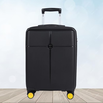 IMPULSE Hard Sided PP 4 Wheel Spinner, Unbreakable Trolley Bag with Combi Lock Cabin Suitcase 8 Wheels - 35 inch