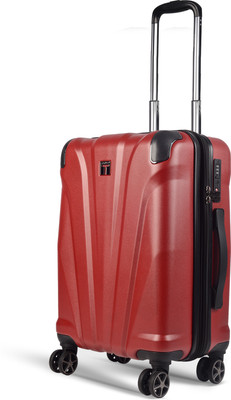 Timus Leolite Small Expandable Premium Polycarbonate Cabin Suitcase with TSA Lock Expandable  Cabin Suitcase 8 Wheels - 20 inch