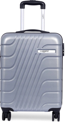 Luggero ETERNAL Light-Weight & Durable Polycarbonate SILVER Hard Luggage Cabin & Check-in Set 8 Wheels - 20 inch