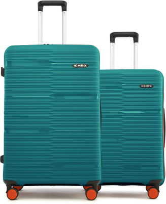 HRX by Hrithik Roshan Zanzibar 2 (Small 58cm | Medium 66cm) Cabin & Check-in Set 8 Wheels - 26 inch