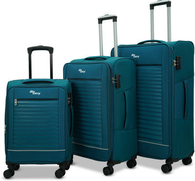 SKY CARRY Stripe On Cabin & Check-in Set 8 Wheels - 28 inch