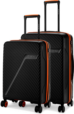 NASHER MILES Montreal Hard-Sided Polypropylene Luggage Set of 2 (Small & Medium) Suitcases Cabin & Check-in Set 8 Wheels - 24 inch