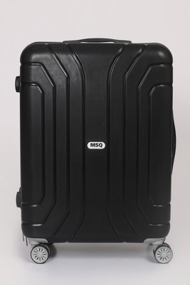 Msq Enterprises Textured Hard-Side Medium Check-in Suitcase 4 Wheels - 24 Inch