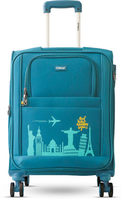 Timus Salsa Plus 58 cm with Spinner Wheels,Small Cabin Size Travel Luggage -TSA Lock Expandable  Cabin Suitcase 8 Wheels - 20 inch