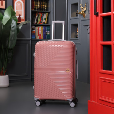 JACY LONDON Hard Sided PP 8 Wheel Spinners, Expandable Bag with Combi Lock Check-in Suitcase 8 Wheels - 30 inch