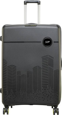 SKYBAGS Medium Check-in Suitcase (68 cm) 8 Wheels - STROLLY 67 360°BLACK - Black Check-in Suitcase 8 Wheels - 24 inch