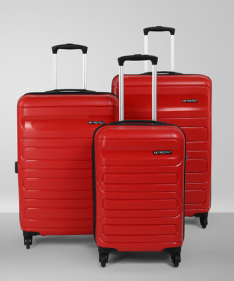 METRONAUT FLOW Set-3 (30 Inch+ 26 Inch+ 22 Inch) Cabin & Check-in Set 4 Wheels - 30 Inch