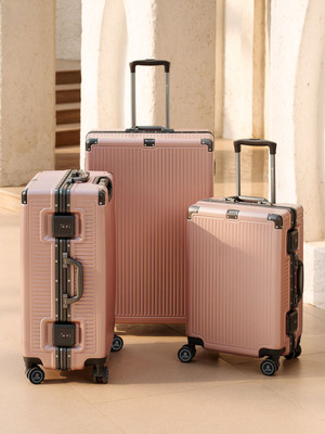 SWISS MILITARY Kinetic Set of 3 (55 cm + 65 cm + 75 cm) Premium Hardsided Trolley Bag Cabin & Check-in Set 8 Wheels - 28 inch