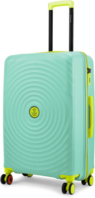 NASHER MILES Goa Hard-sided Polypropylene Check-In Luggage Cyan Green 75cm Trolley bag Check-in Suitcase 8 Wheels - 28 inch