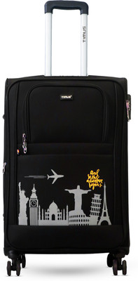 Timus Salsa Plus 68 cm with Spinner Wheels,Medium Cabin Size Travel Luggage -TSA Lock Expandable  Cabin Suitcase 8 Wheels - 24 inch