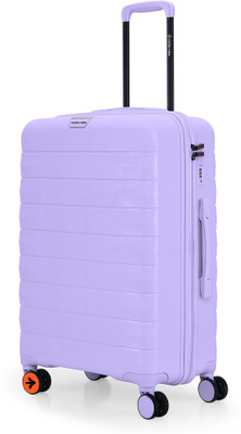 NASHER MILES Vienna Hard-Sided Polypropylene Check-in Luggage Purple 65cm Trolley Bag Check-in Suitcase 8 Wheels - 24 inch