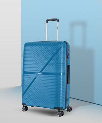 Stony Brook by Nasher Miles Axis Hard-Sided Polypropylene Check-in Luggage Teal 28 inch |75cm Trolley Bag Check-in Suitcase 8 Wheels - 28 inch